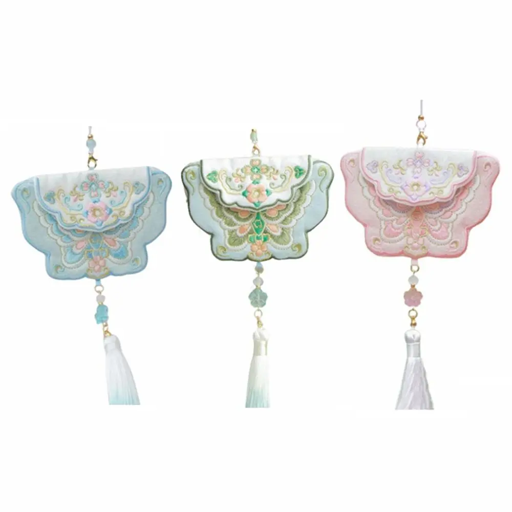 Saco de saquinho de festival de meio outono dos desenhos animados estilo chinês pendurado saco da sorte artesanato artesanal bênção bolsa festival de meados de outono