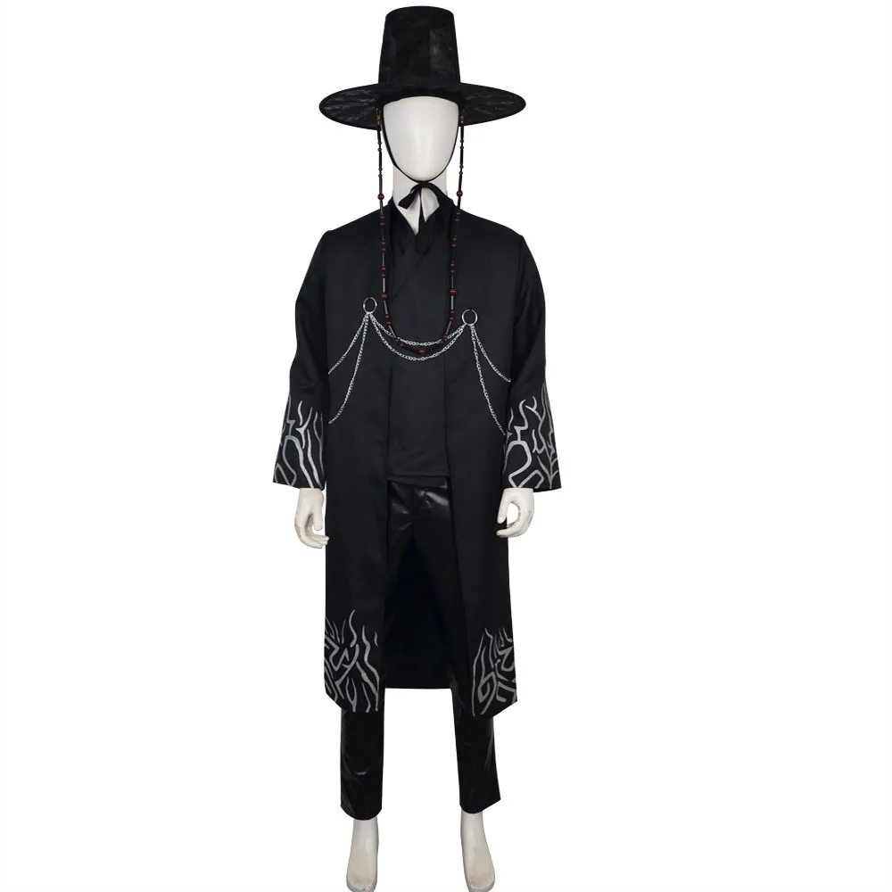 Demon Hunters Kpop Jinu Cosplay Saja Boys Costume Men Uniform Hat Group Idol Roleplay Outfit 2025 Halloween Disguise Suit