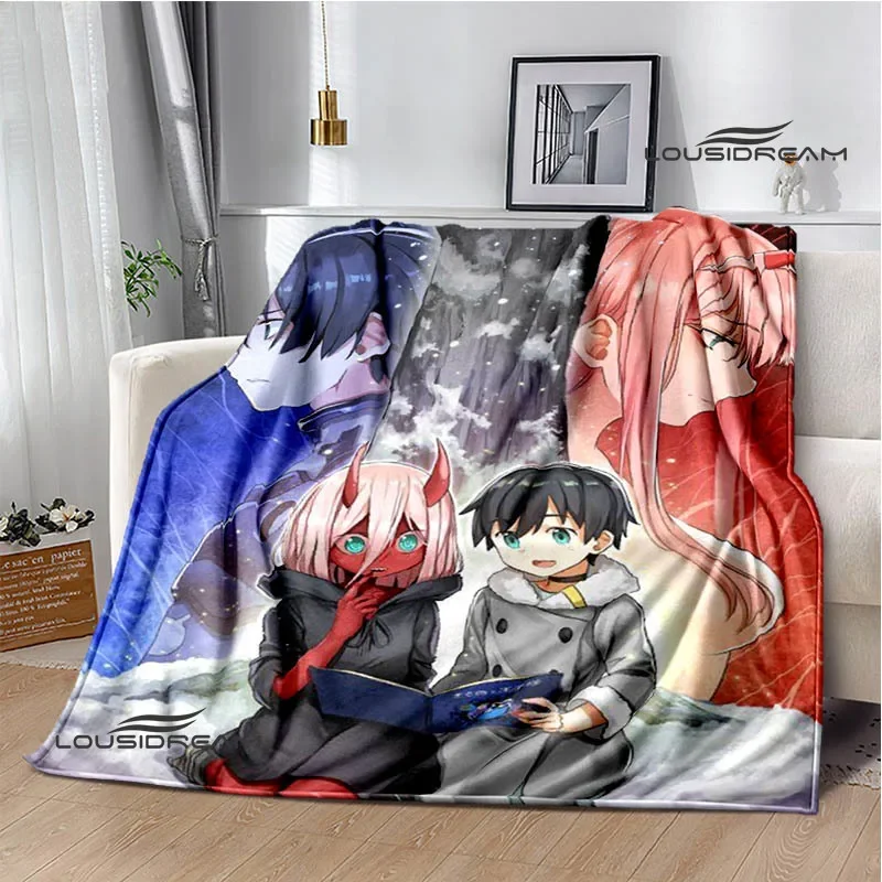 DARLING in the FRANXX Cartoon blankets picnic blanket Flange Warm blanket soft and comfortable home travel blanket birthday gift