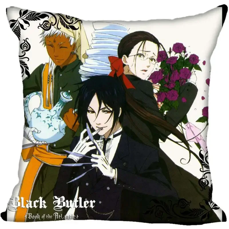 Best Black Butler Pillowcase Wedding Decorative Pillow Cover Custom Gift For (one Sides) Printed Pillow Cases