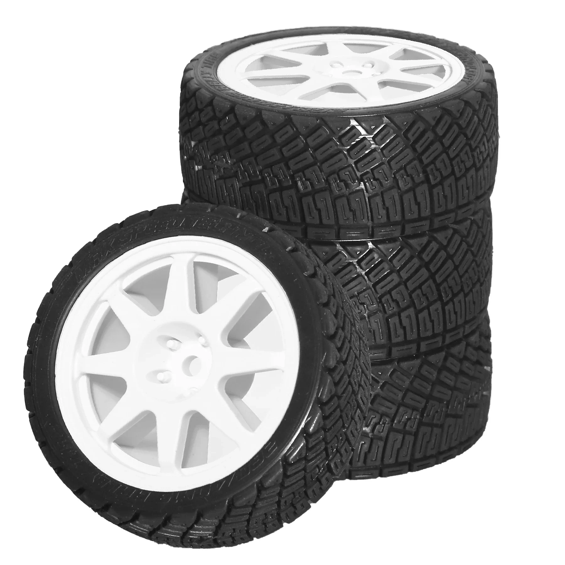 RC Racing Car 4pcs 68mm 1/10 Tires On Road Touring Drift Car Tyre Wheel for Tamiya TT01 TT02 XV01 XV02 TA06 PTG-2 HPI HSP Kyosho