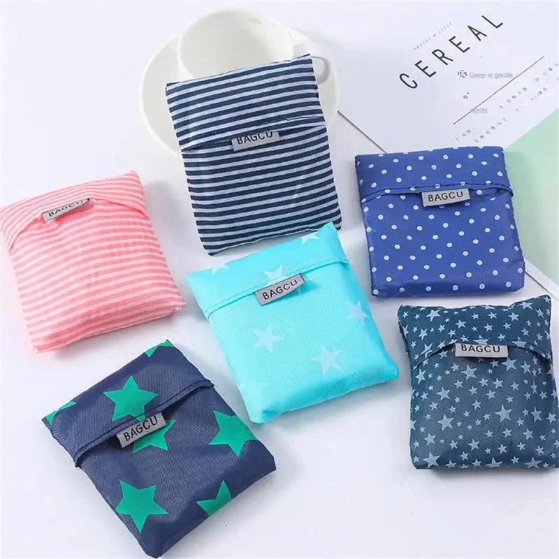 Reusable Foldable Supermarket Shop Large Folding Shopping Bag Easy to Carry Eco-friendly Big Capacity Eco Storage Handbag
