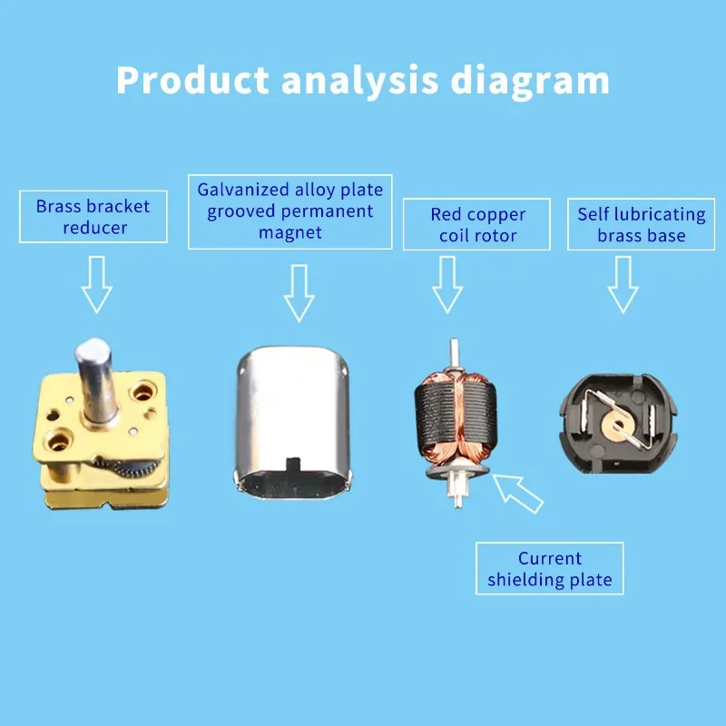 2Pack DC 3V 30RPM Micro DC Geared Electric Motor GA12-N20 Mini Deceleration Gear Reduction Motors for RC Car Robot Model