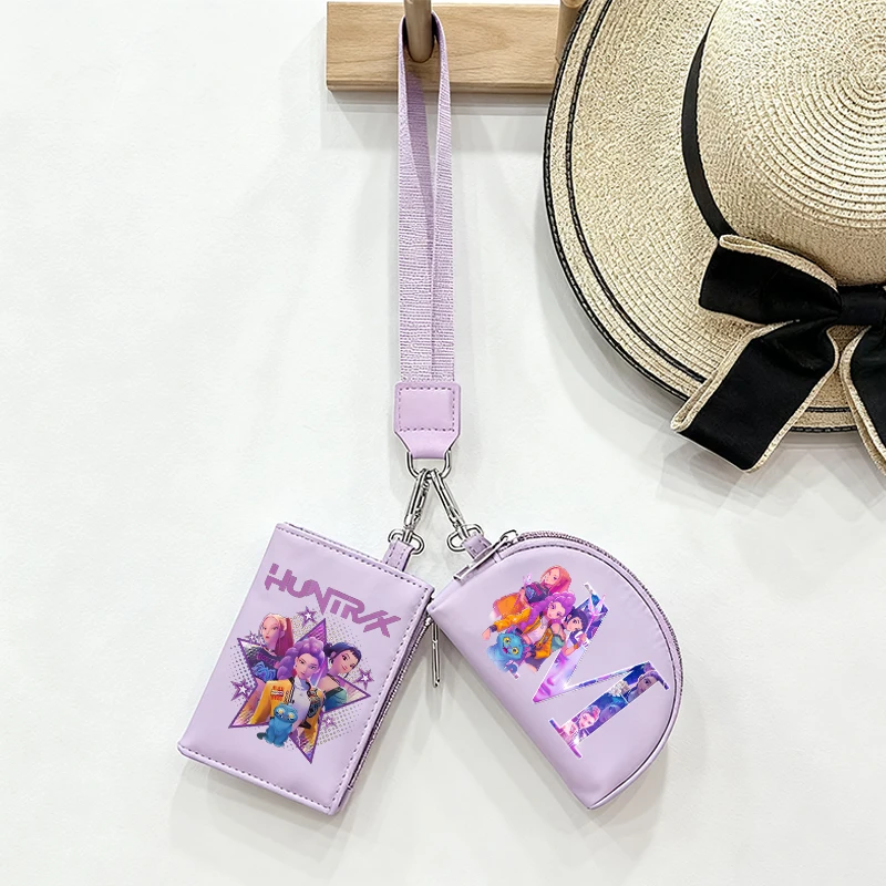 K Pop Demon Huntersd женский кошелек Kawaii мультфильм принт портмоне универсальный кошелек милый держатель для карт для девочек рождественские подарки