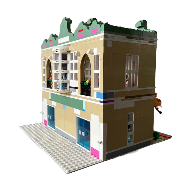 1798 деталей MOC Арт-школа Модульная альтернативная сборка 3x Модель друзей Строительные блоки Рождественский подарок Конструктор 3D-коллекция