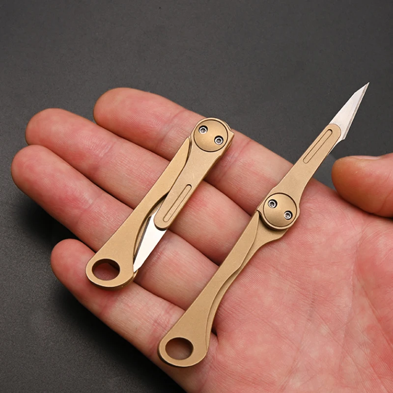 New Sculpture Tools Brass Folding 11 Scalpel Sharp Metal Scalpel Wooden Sculpture Blade Medical Knife Scalpel Edc Tool