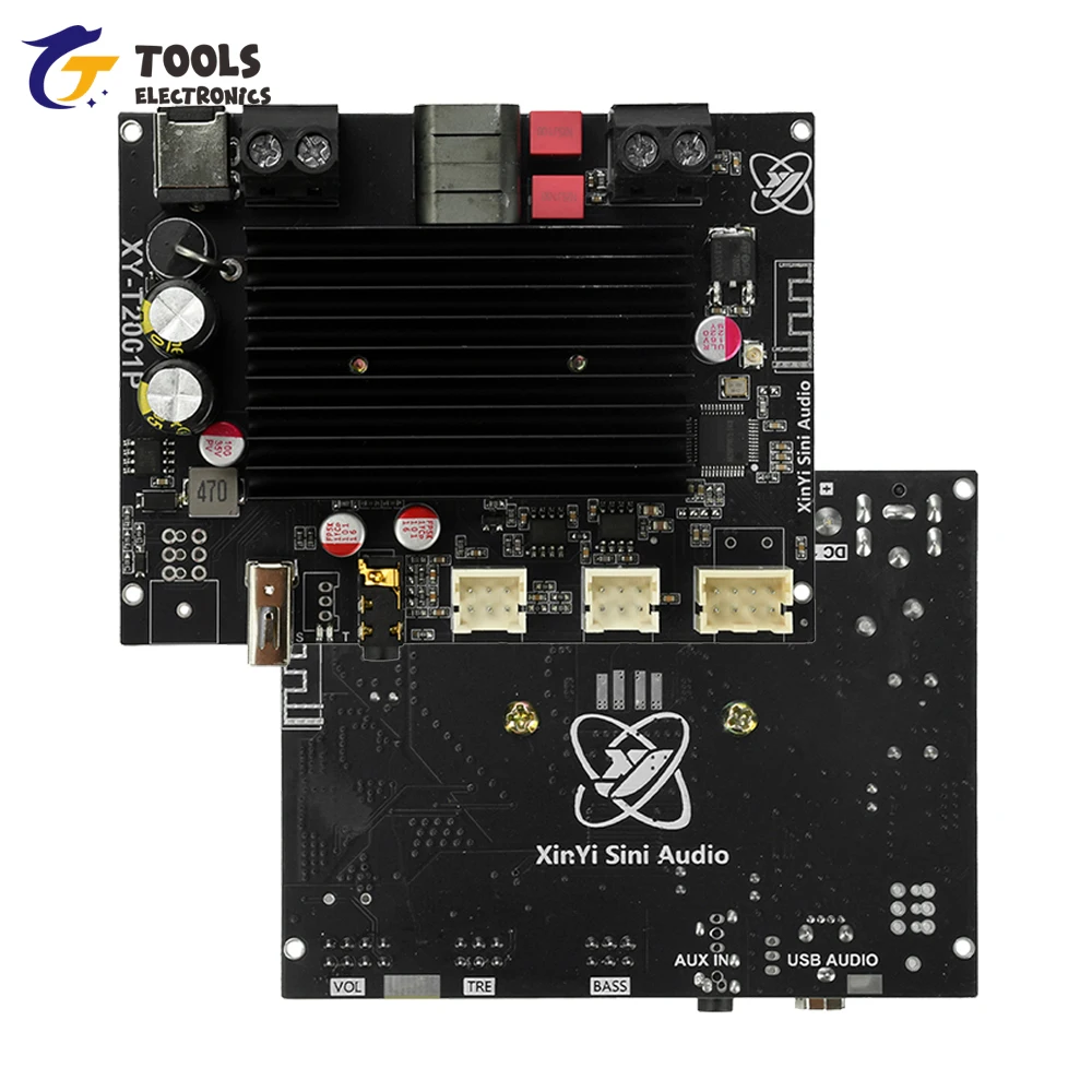 

Беспроводная аудиоплата-усилитель XY-T2001P 200 Вт с Bluetooth TWS, стерео, DC 12-30 В, для домашнего кинотеатра, чип TPA3221