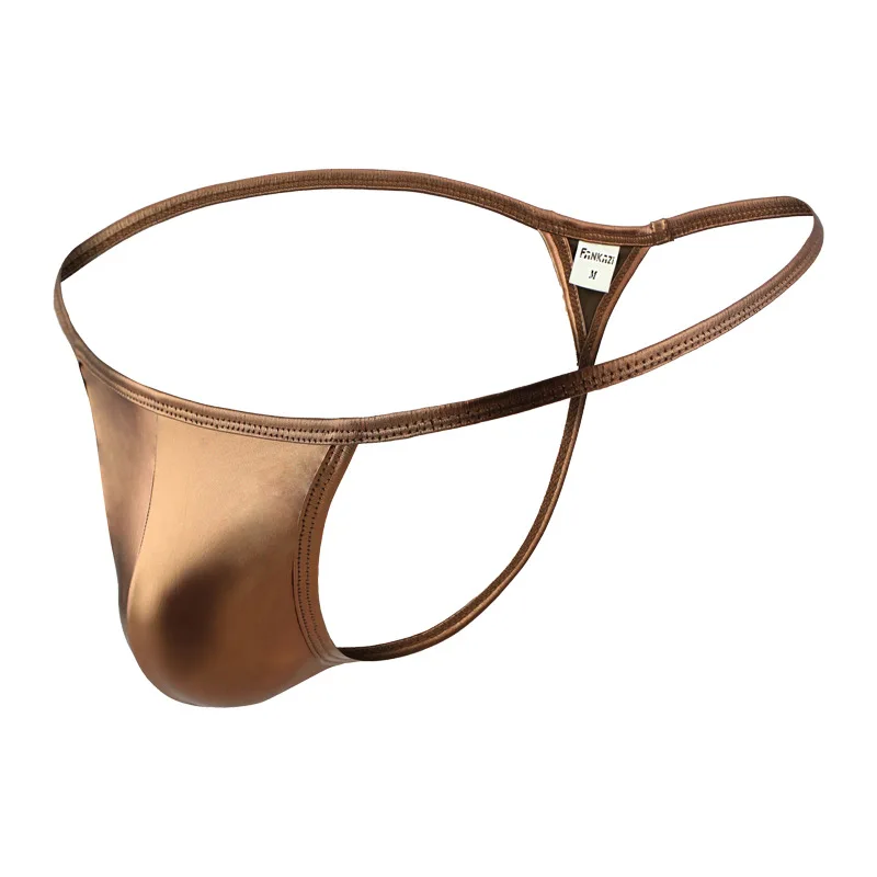 

Manufacturer wholesale men's t-pants nylon ice silk hip low waist low waist comfortable thong F5010