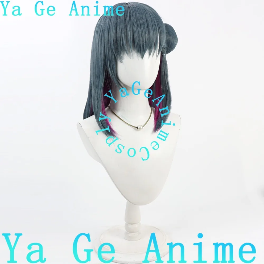 شعر مستعار تأثيري في المخزون شحن سريع الظاهري VTuber Yamagami Karuta شعر مستعار تأثيري كعكة الشعر أنيمي عرض الواقع الهزلي شعر مستعار اصطناعي