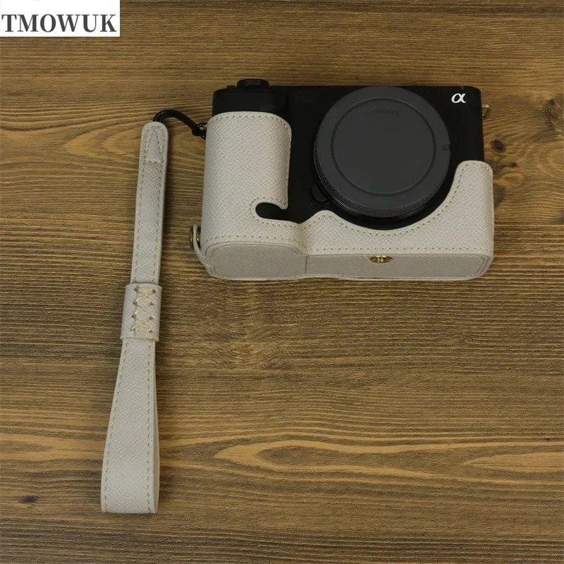 

For Sony ZV-E1 camera bag leather case zv-e1 camera case half set base zv-e1 case