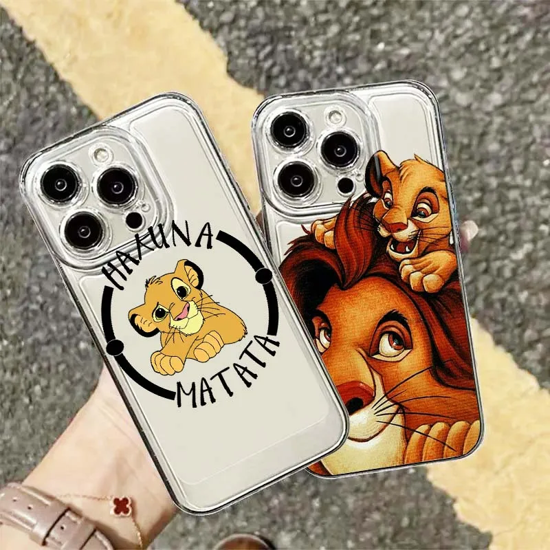 디즈니 라이온 킹 쿨 애플 아이폰 17 16 15 14 13 12 11 에어 프로 맥스 플러스 미니 투명 소프트 폰 케이스