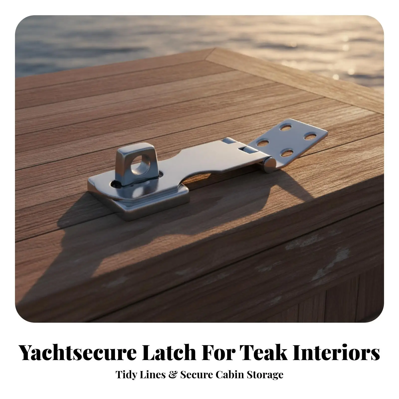 Rustproof Boat Cabinet Latch Lock with Pre Drilled Plate for Marine Hatches and Utility Boxes Smooth Operation