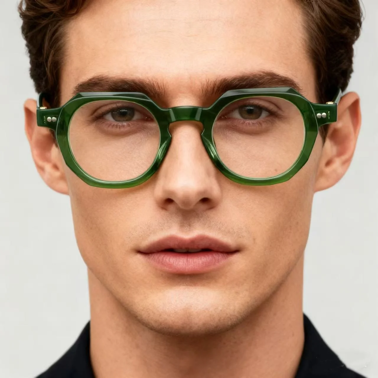 

Acetate Eyeglasses Frame Men Hand Made Prescription Glasses Myopia Reading Eyewear