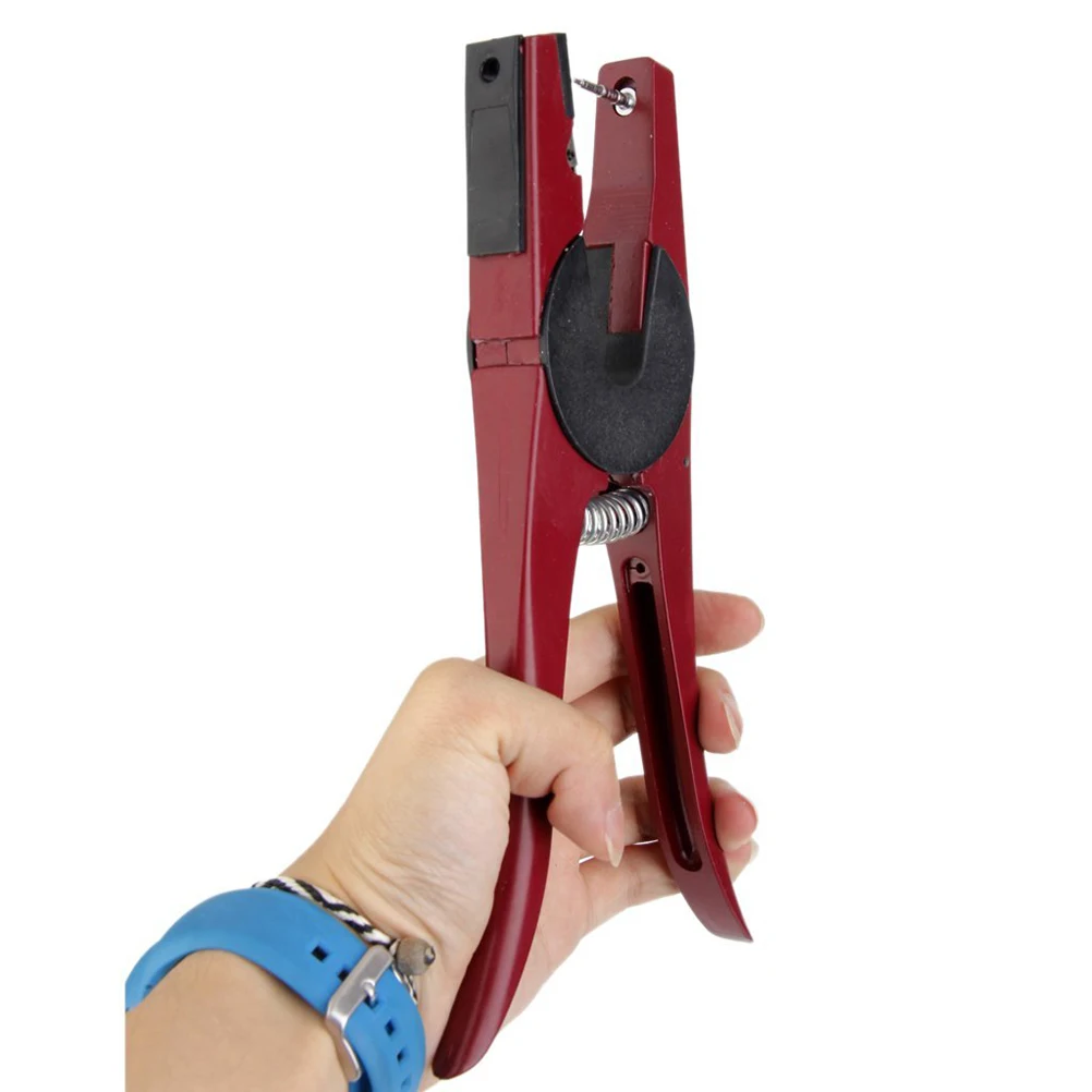 

Ear Tag Pliers Animal Applicator Cow Veterinary Red Livestock Tagger Tool Pig Precise