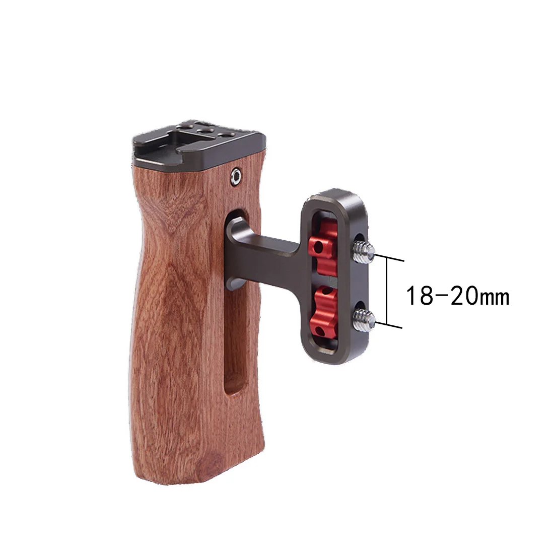 1 x Mini-Seitengriff mit Kaltschuh-Schnittstelle und 1/4 Zoll-20-Schraubhalterung für DSLR/Digitalkamerakäfig – Detail 4
