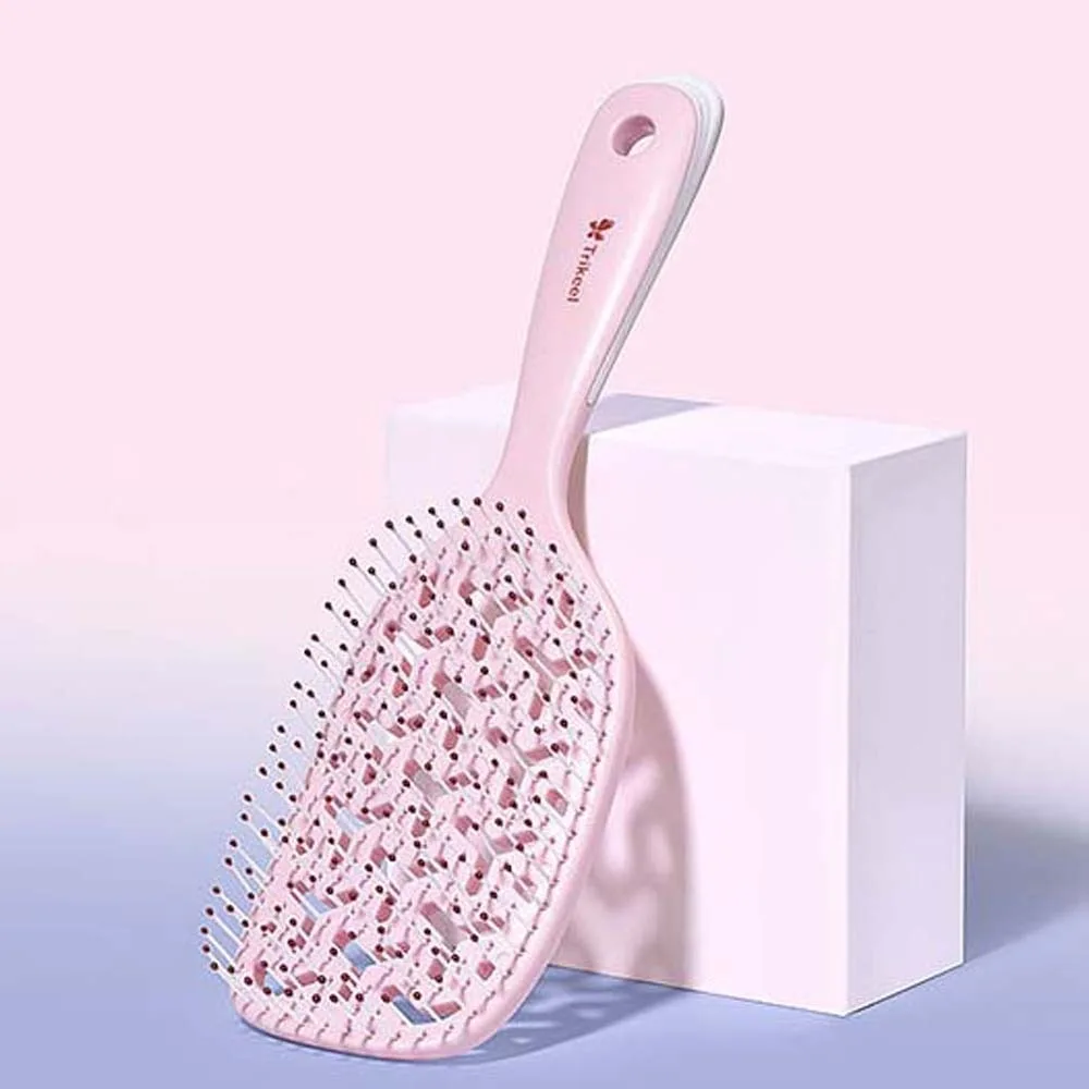 Pork Ribs Hollow Comb Wide Teeth Scalp Massage Combs Hairdressing Scalp Massage Wide Teeth Massage Hair Brush Beauty Tool ABS