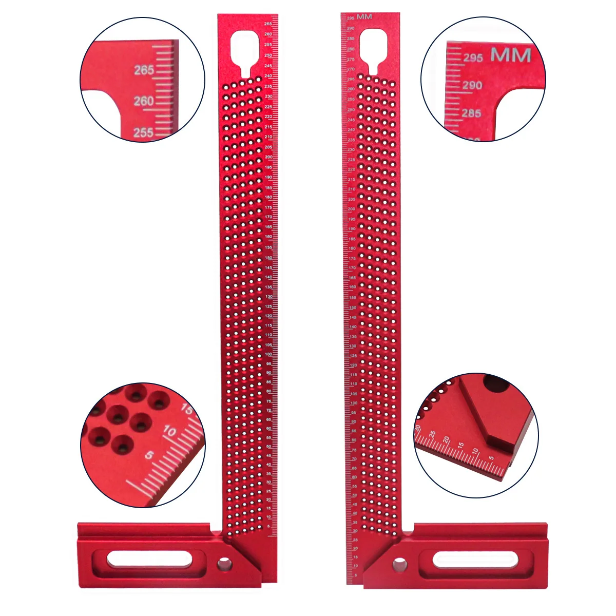 90 Degree Carpenter L Right Angle Aluminum Alloy Tools Carpenter, Compact Hole L Ruler Framing Measuring Wood Working Tools