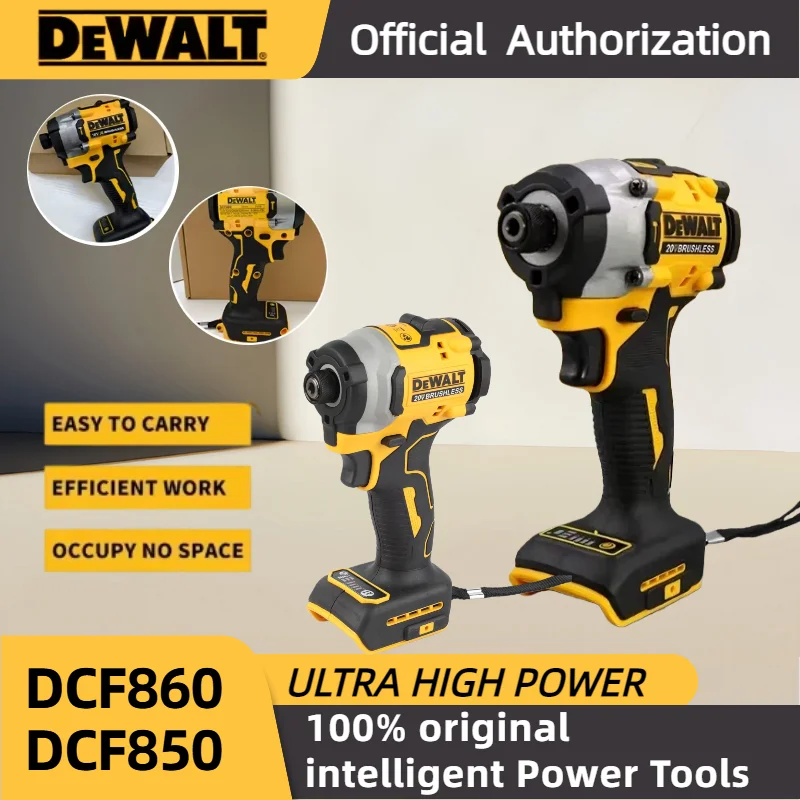 

DeWalt DCF860 20 В перезаряжаемая беспроводная электрическая отвертка, литий-ионный аккумулятор, электроинструменты, оригинал с высоким крутящим моментом