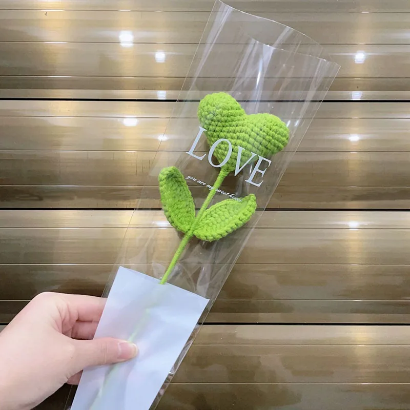 5/20pcs Wollen thread waved Plant Heart Ab 32-40cm handcraft natural love artist spring home decor birthday mother's day gift