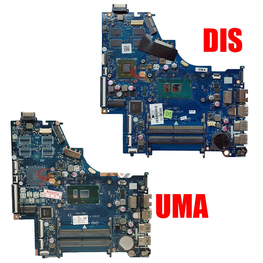لديل بافيليون 15-BS اللوحة الرئيسية LA-E801P 924756-601 SR342 i5-7200U 216-0867071 2G اللوحة الأم للكمبيوتر المحمول اختبار كامل 250 G6