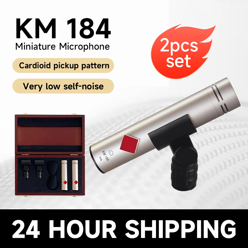 

KM184 Stereo Set, professional small diaphragm condenser microphone recording instrument microphone