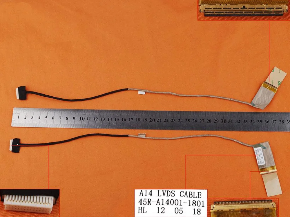 New LCD LED Video Flex Cable For Clevo A14 45R-A14001 0201 0101 0901 0809 PN: 45R-A14001-1801