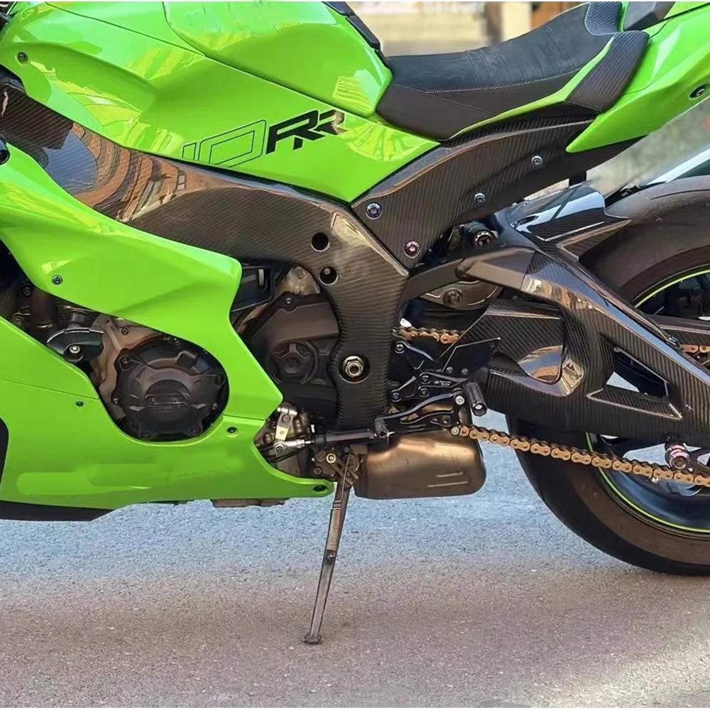 

abs Carbon Fiber Fender Side Panels Motorcycle Fairing Kits For KAWASAKI NINJA ZX10R ZX-10R 2011-2021 Motor Modified Accessories