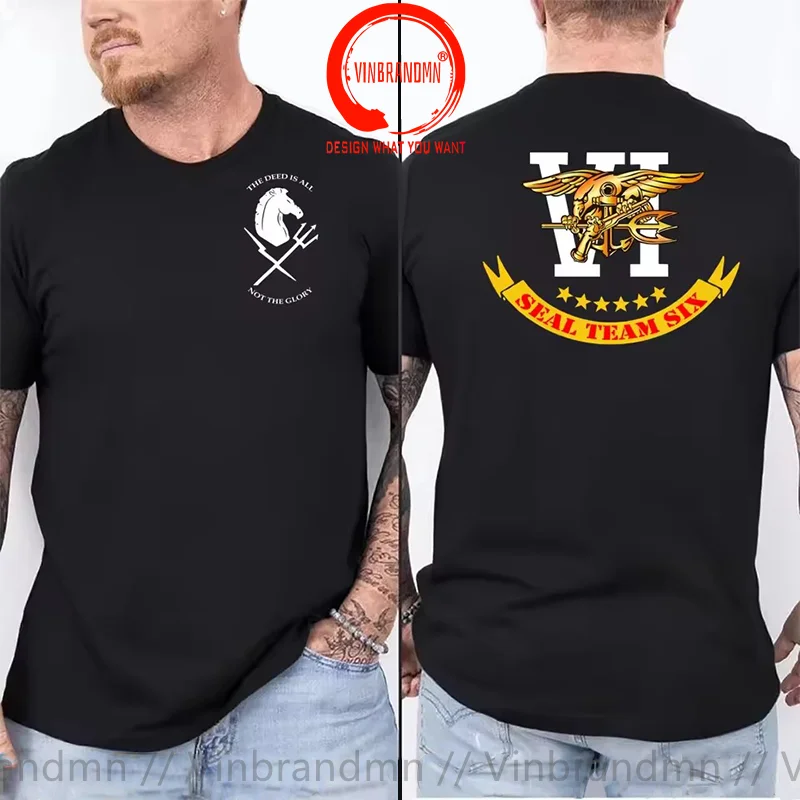 Naval Special Force NSWDG Seal Team Six DEVGRU Black Squadron T-Shirt 100% Cotton O-Neck Summer Short Sleeve Casual Mens T-shirt