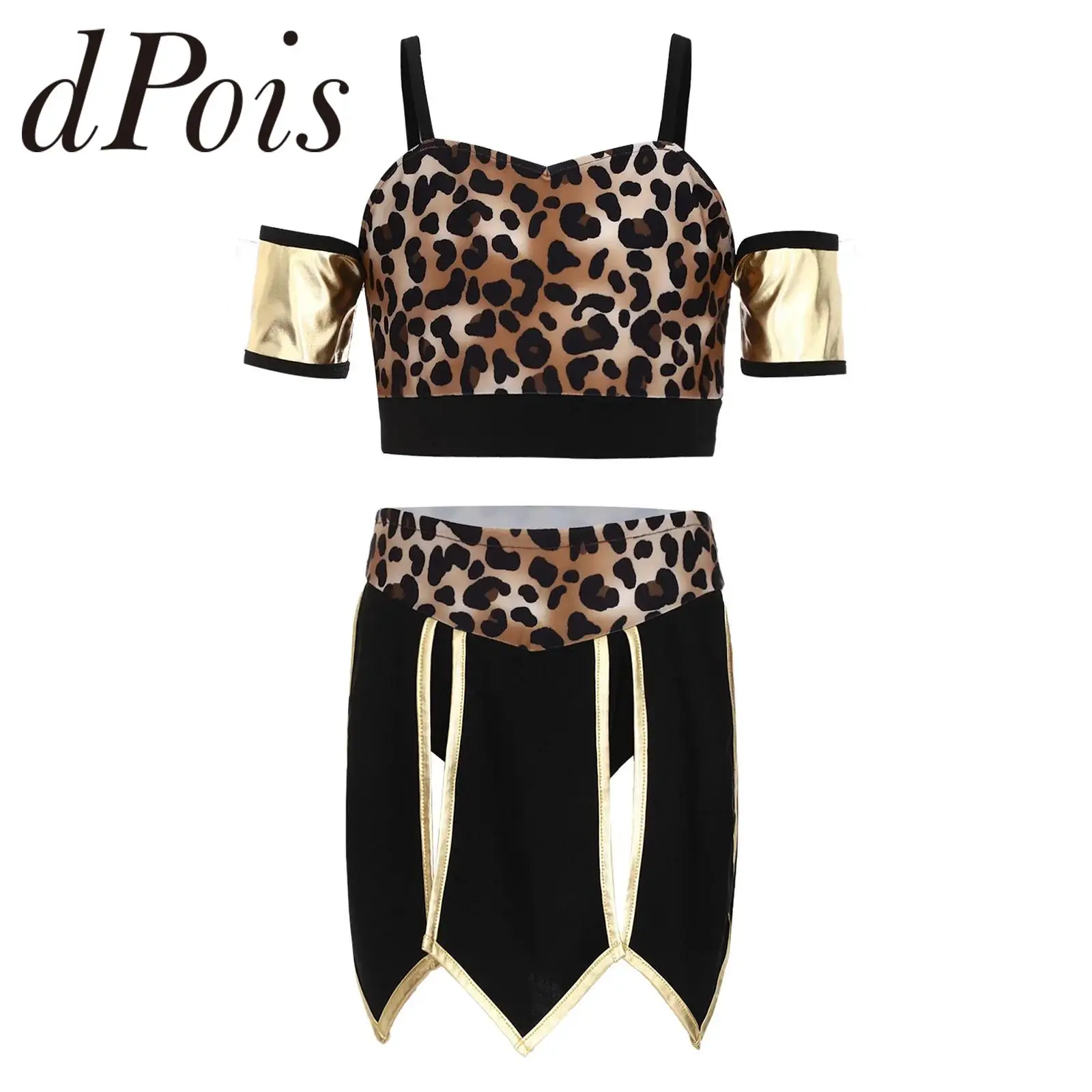 Disfraces de Leopardo para Niñas, Disfraz de Cavernícola, Traje de Tribu Primitiva, Disfraz de Cavernícola para Niñas, Traje de Baile para Representaciones Escénicas