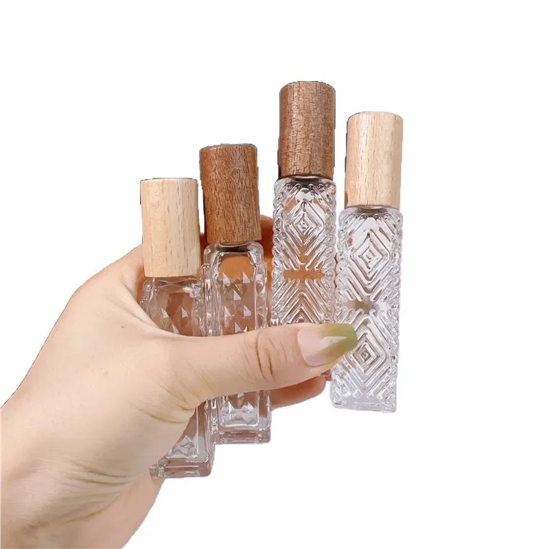 10ml Glass Roll On Bottle Empty Refillable Essential Oil Perfume Aromatherapy Massage Travel
