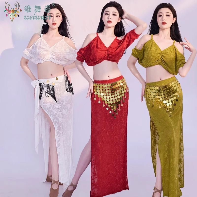 Belly Dance Suit Advanced Elegant Performance Set for Women's Oriental Dance Practice Clothes Girls' Dancing Training Clothing