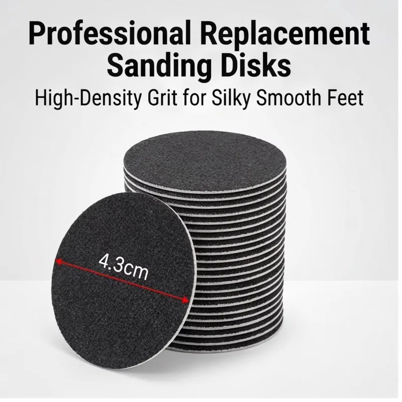 Electric Foot Angular Remover with 60 Replaceable Discs , Rigidity Removal Tool , Professional Foot Management Set