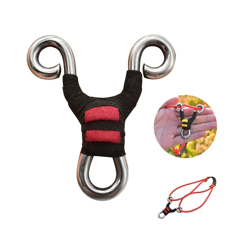 Mini Stainless Steel Metal Slingshot Ultra-small Portable Sling With Rubber Band Fast Hunting Shooting Pocket Slingshot