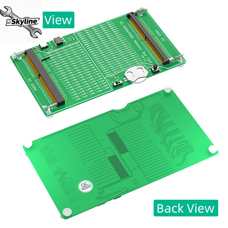 Notebook Memory Circuit Test Board Fit DDR4 DDR5 RAM, LED Light Fault Diagnosis Adapter Portable Laptop Maintenance Spare Tool