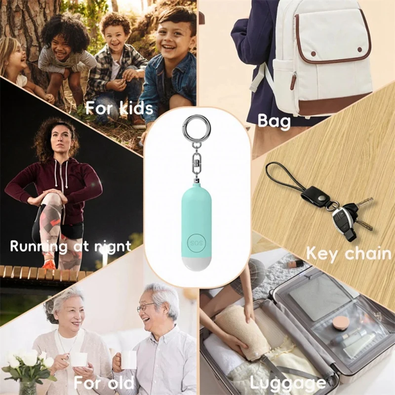 Self-Defense Alarm Smart Tag Gps Tracker Portable Rechargeable Alarm Key Child Finder Pet Carmini Airta