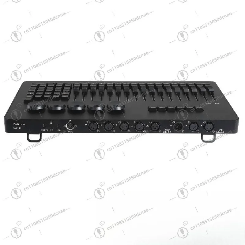 Mini DMX Stage Lighting Command Fader Wing Console, Professional DJ Light Controller for Wedding Bar Live Performance