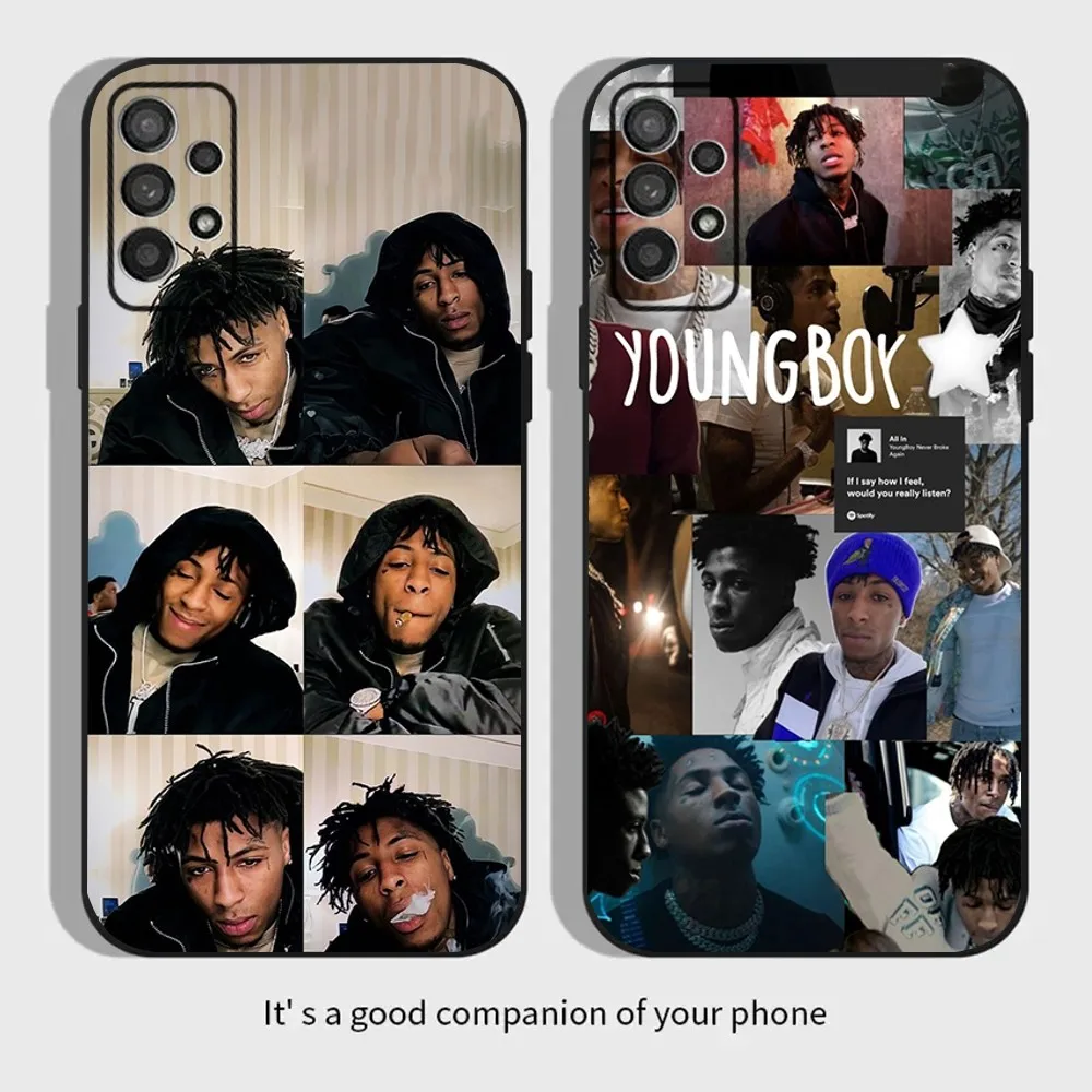 

Rapper YoungBoy Phone Case For Samsung Galaxy A13,A21s,A22,A31,A32,A52,A53,A71,A80,A91 Soft Black Cover