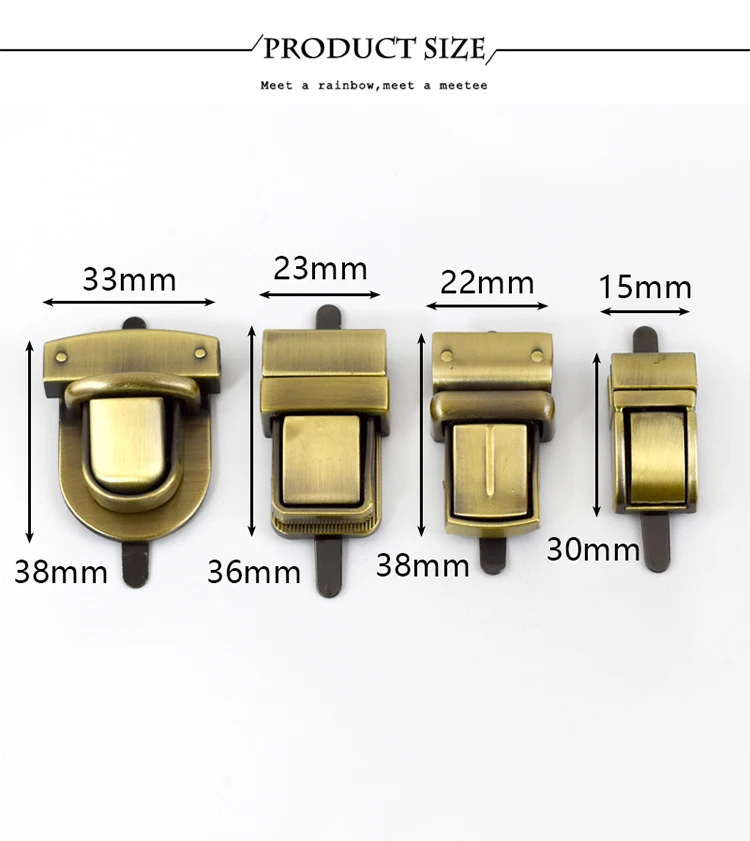 2/4pcs Deepeel Bag Metal Locks Buckle Twist Turn Lock Snap for DIY Purse Clasp Replace Repair Bags Closure Hardware Accessories