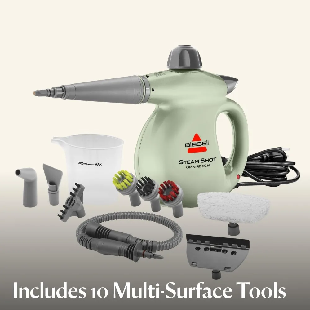 بيسيل ®   لقطة البخار ™   منظف بخاري محمول باليد من OmniReach للبلاط والجص والنوافذ والحمامات والمطابخ وتبخير القماش