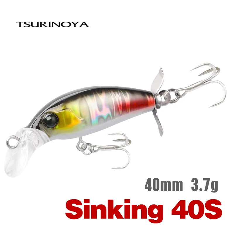 TSURINOYA 40S Sinking Minnow Angeln Locken 40mm 3,7g SENTRY Künstliche Harten Köder Für Licht Spiel Ajing Rockfish bass Hecht Jerkbait