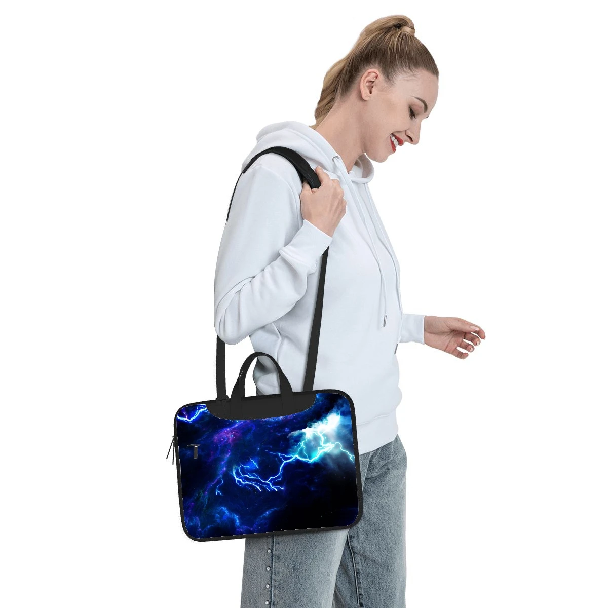 lightning Laptop Bag Printed Pattern Fashion Ultra-thin Shockproof Portable Tablet Sleeve Bag Laptop Bag