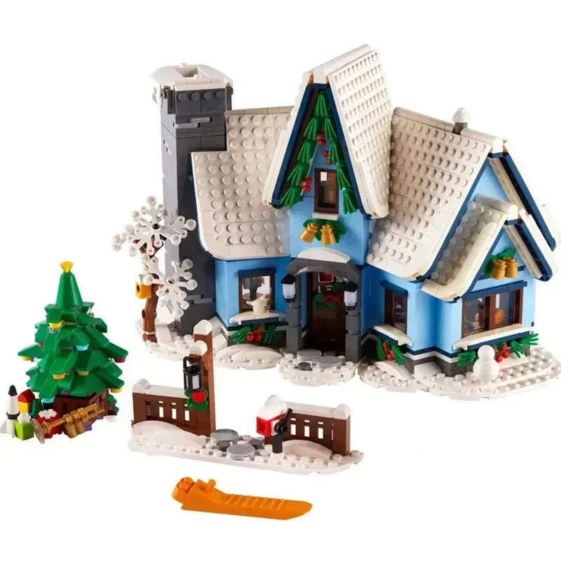 10275 Santas Visit 10293 Building Block Kit Gifts for Kids Winter Railway Station Christmas Present Bricks Toys Children 10267