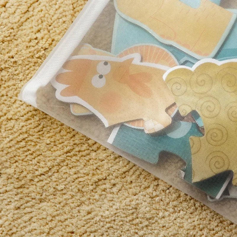 30PCS Mesh Zipper File Bag Waterproof Zipper Folder Toy Storage Bag Storage Tools Cosmetic Organization Bag