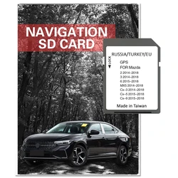 Nueva versión 2024 mapas tarjeta SD de navegación de la UE para Mazda 2 3 6 CX3 CX5 CX9 MX5 Car Sat Navi 16GB GPS mapas de actualización datos