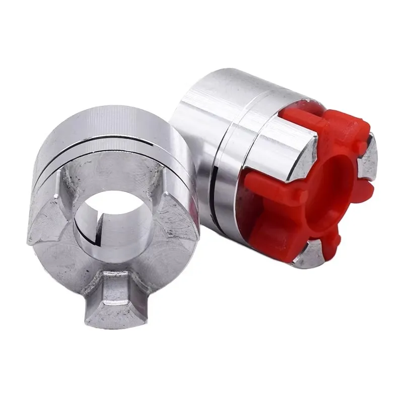 Plum Blossom Coupling Star Shaped Screw Elastic High Torque Coupling Servo Motor Aluminum Alloy Coupling D14L22 Inner Hole 3-8mm
