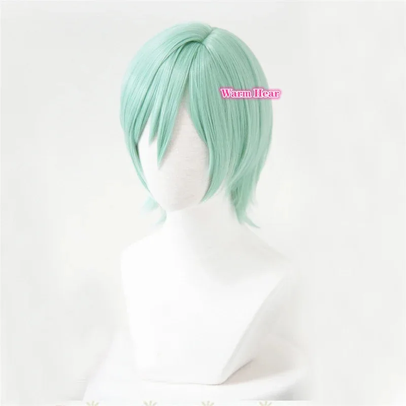 Kazehaya Tatsumi pelo sintético Anime ES corto verde Cosplay Anime peluca resistente al calor juego de rol pelucas de pelo de fiesta + gorro de peluca gratis