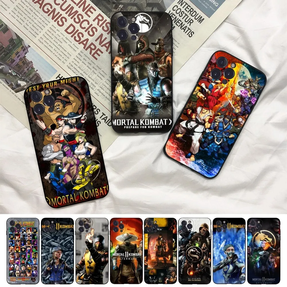 Mortal Kombat Phone Case For iPhone 14 11 12 13 Mini Pro XS Max Cover 6 7 8 Plus X XR SE 2020 Funda Shell