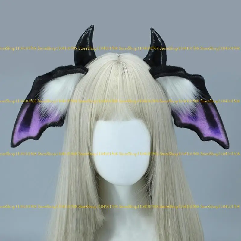 

15YC Delicate Plush Furry Ears Hair Hoop Headbands Hair Bands Party Decoration for Girls and Womens Photo Props