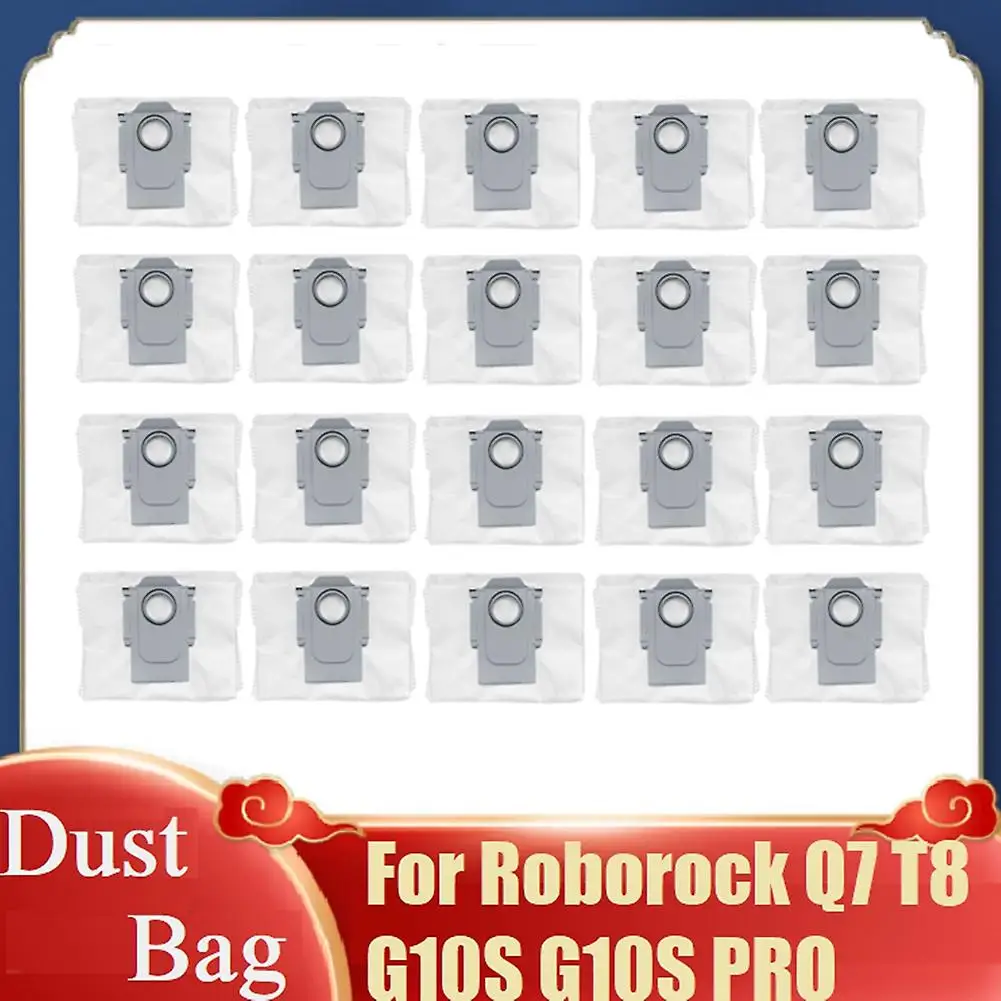 20pcs Dust Bag For Xiaomi Roborock Q7 T8 G10s Parts Dustbin Dust Bag