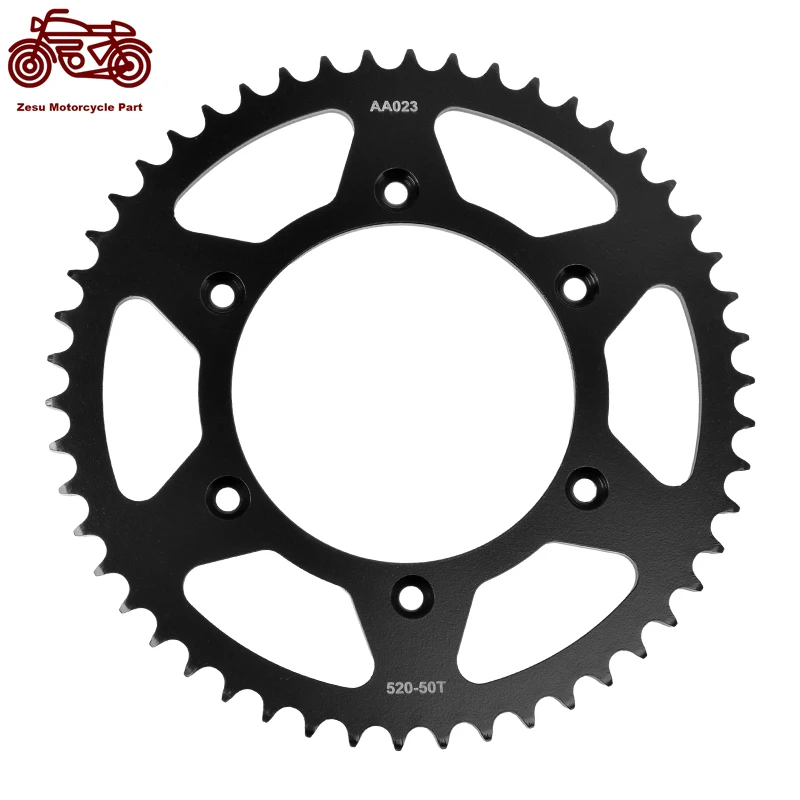 520-50T 520 50 Tooth Motorcycle Rear Sprocket 20CrMnTi For KTM 125 XC-W 150 EXC 20-23 150 XC 2010-2016 440 MX 1994 500 EXC 12-15